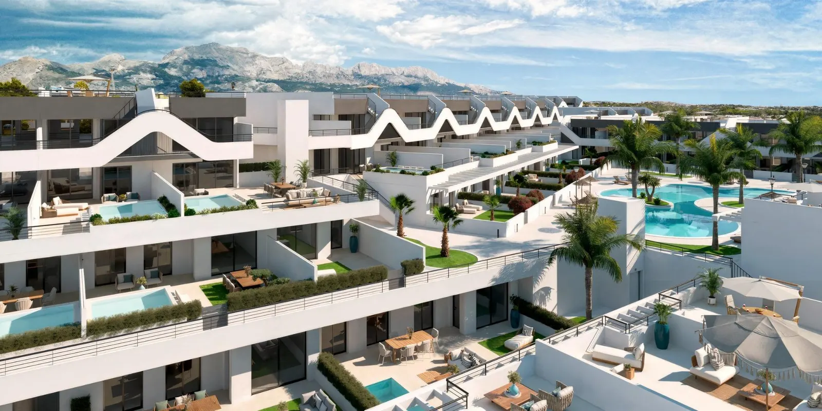 New Build Apartments with Open Views in Alfaz del Pi — 1