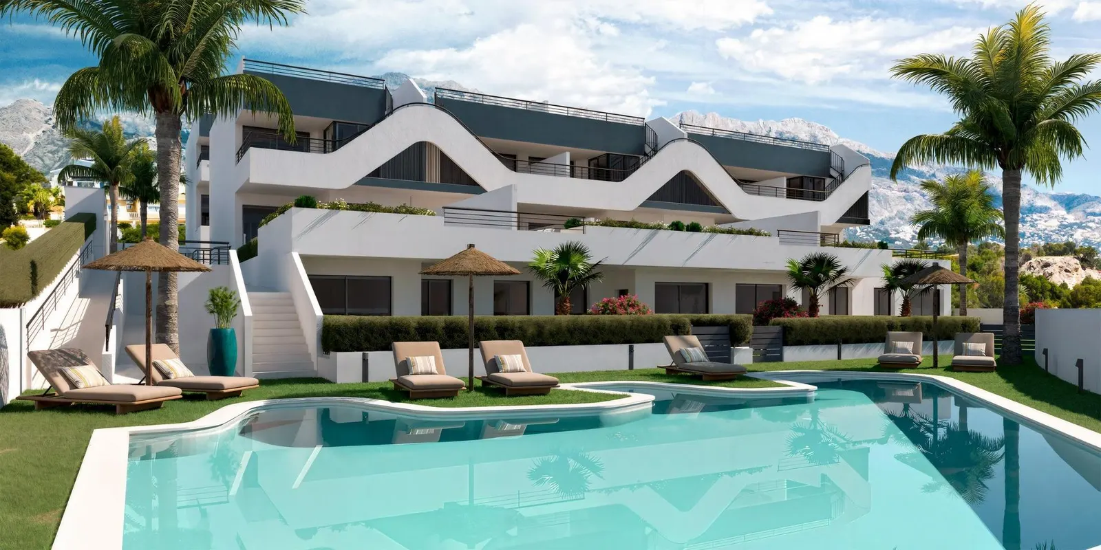 New Build Apartments with Open Views in Alfaz del Pi — 1