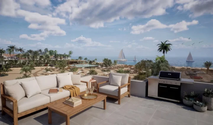 Luxury Tourist Apartments and Villas with Private Beach in First Line of Vera Playa-Almería