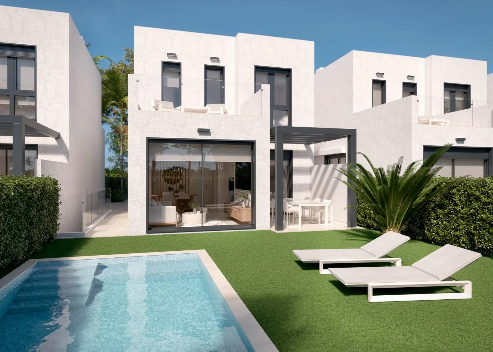 New Build Villas with Private Pool in Santa Rosalia Lake and Life Resort, Murcia — 1