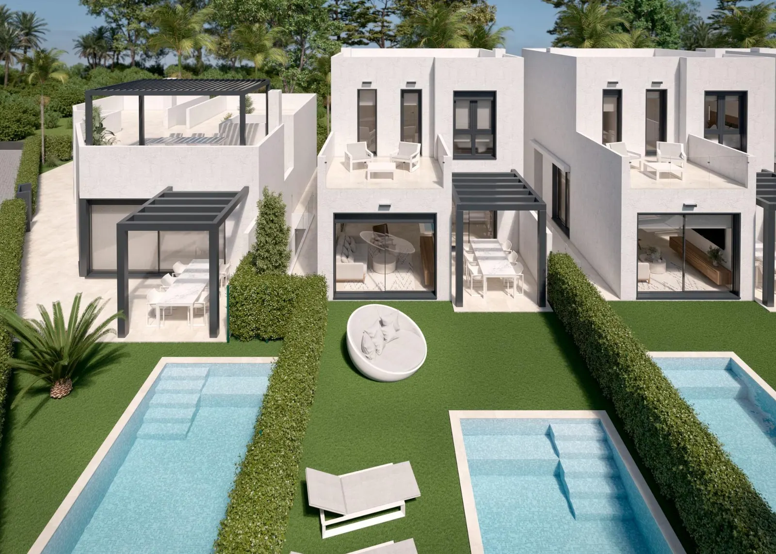 New Build Villas with Private Pool in Santa Rosalia Lake and Life Resort, Murcia — 2