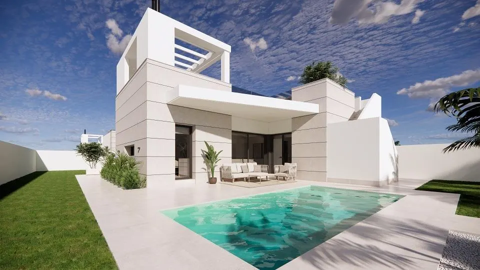 New Build Villas with private pool and solarium in San Luis, Torrevieja — 1