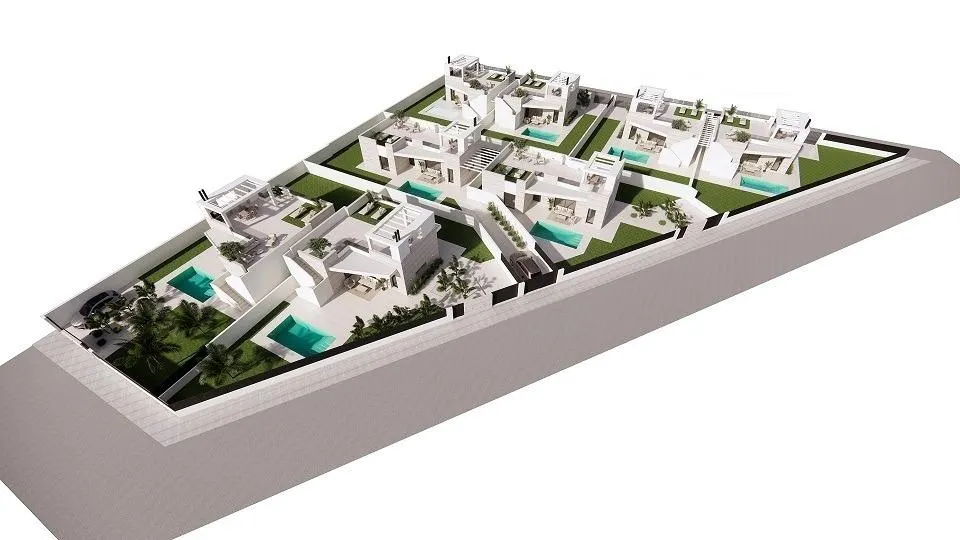 New Build Villas with private pool and solarium in San Luis, Torrevieja — 2