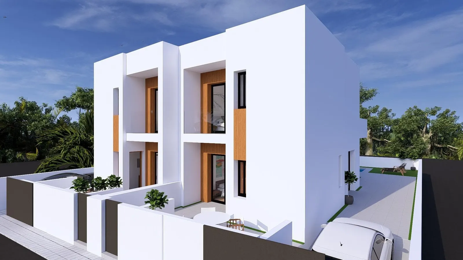 New-build semi-detached villas with private swimming pools in Daya Nueva, Costa Blanca — 2