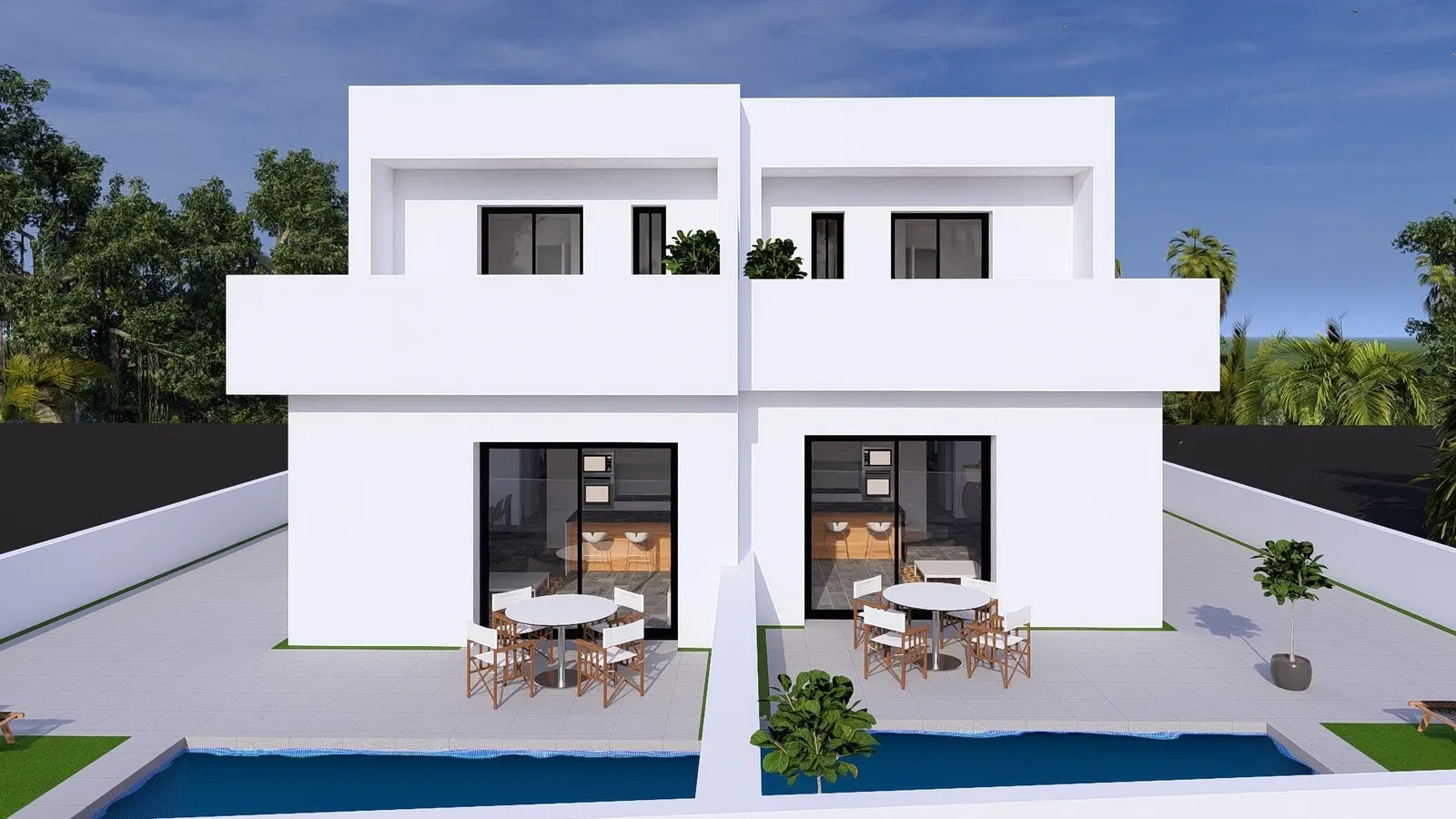 New-build semi-detached villas with private swimming pools in Daya Nueva, Costa Blanca — 5