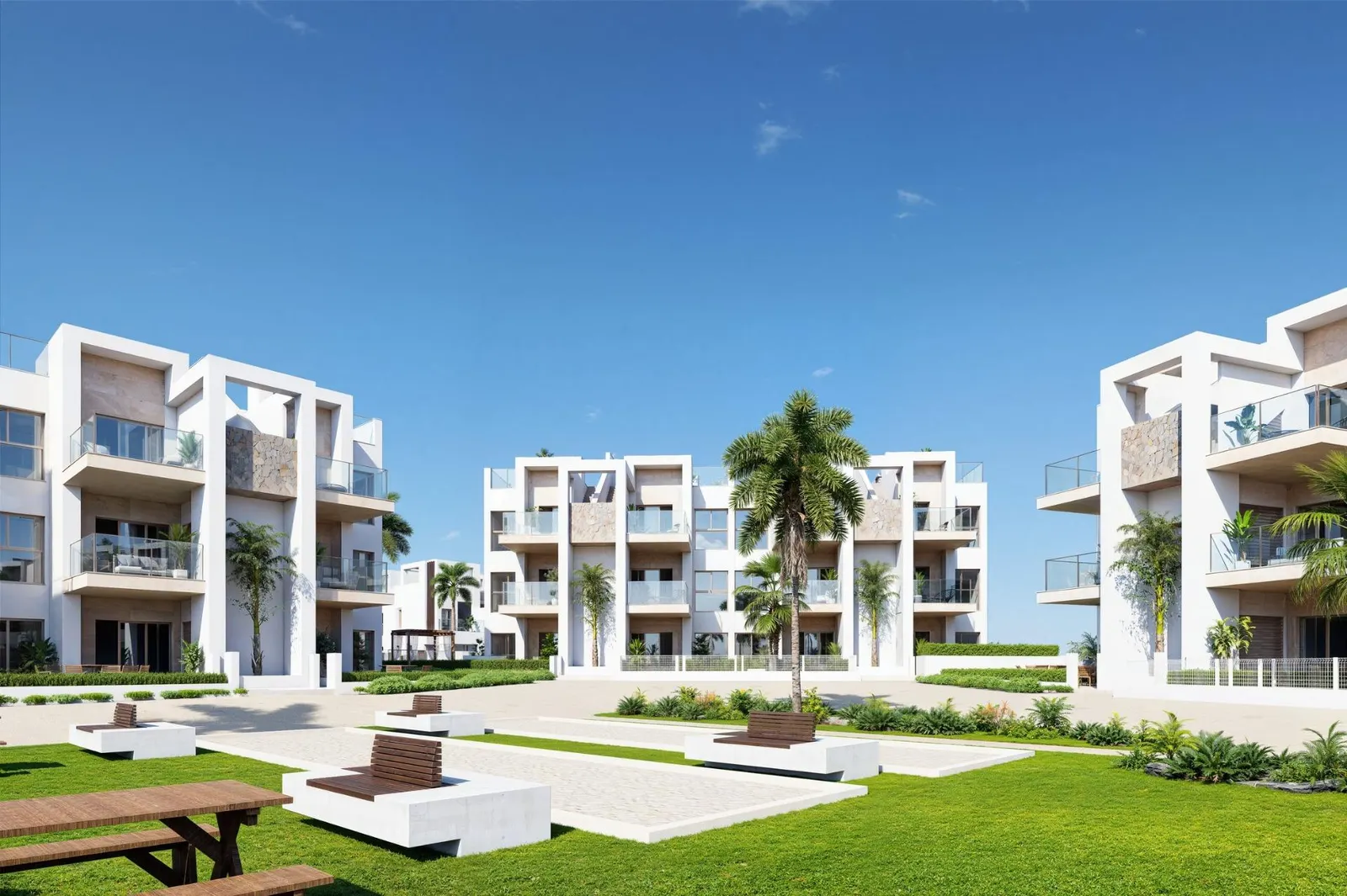New Build Resort Apartments at La Serena Golf-Los Alcazares Near the Beach — 1